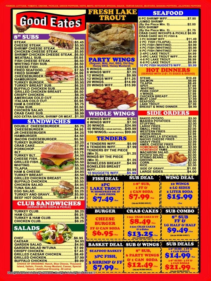 Good Eats Restaurants | restaurant | 5002 Belair Rd, Baltimore, MD 21206, USA | 4104830000 OR +1 410-483-0000