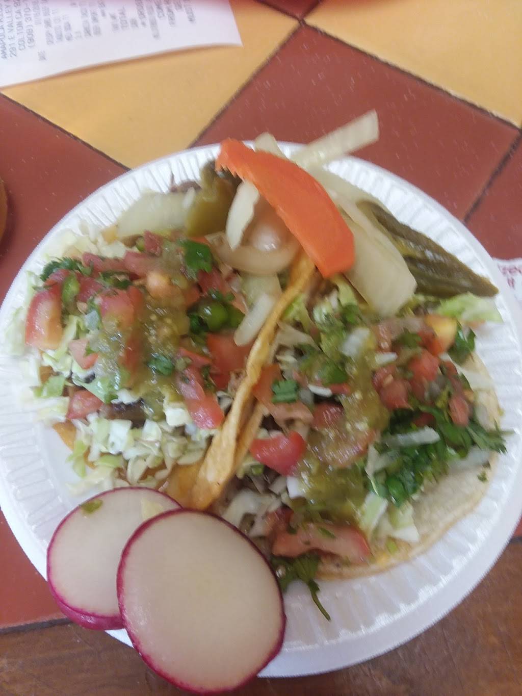 Amapola Rico Taco | restaurant | 291 E Valley Blvd A, Colton, CA 92324, USA | 9093701874 OR +1 909-370-1874