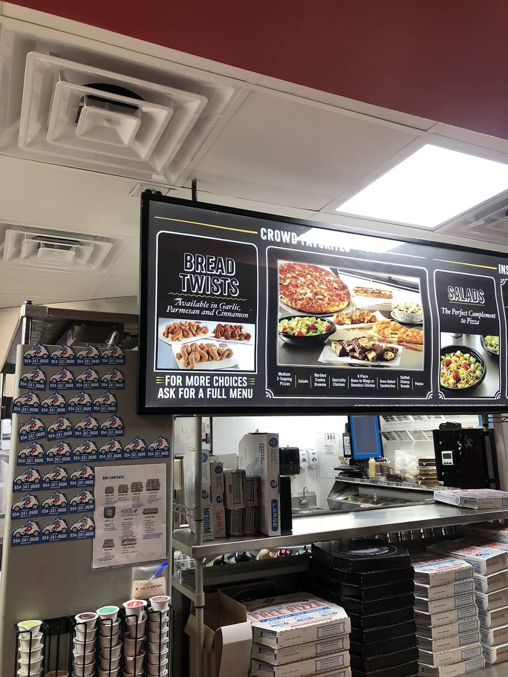 Dominos Pizza | meal delivery | 8038 Wiles Rd, Coral Springs, FL 33067, USA | 9543410600 OR +1 954-341-0600