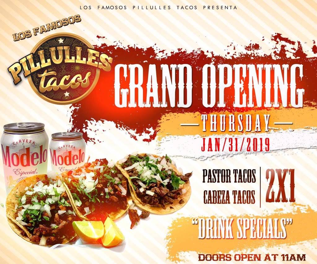 Pillulles Tacos los famosos | restaurant | 2100, Sparks, NV 89431, USA | 7758578548 OR +1 775-857-8548