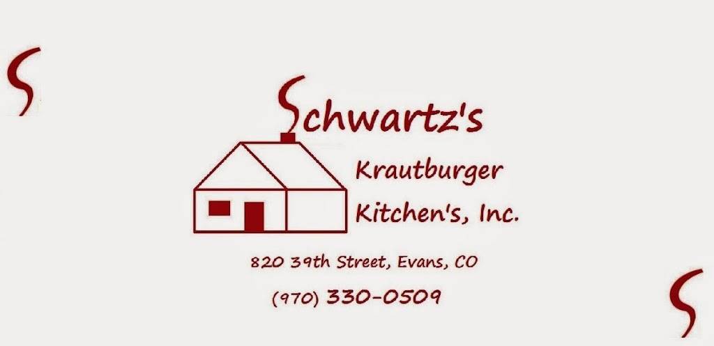 Schwartzs Krautburger Kitchen | restaurant | 820 39th St, Evans, CO 80620, USA | 9703300509 OR +1 970-330-0509