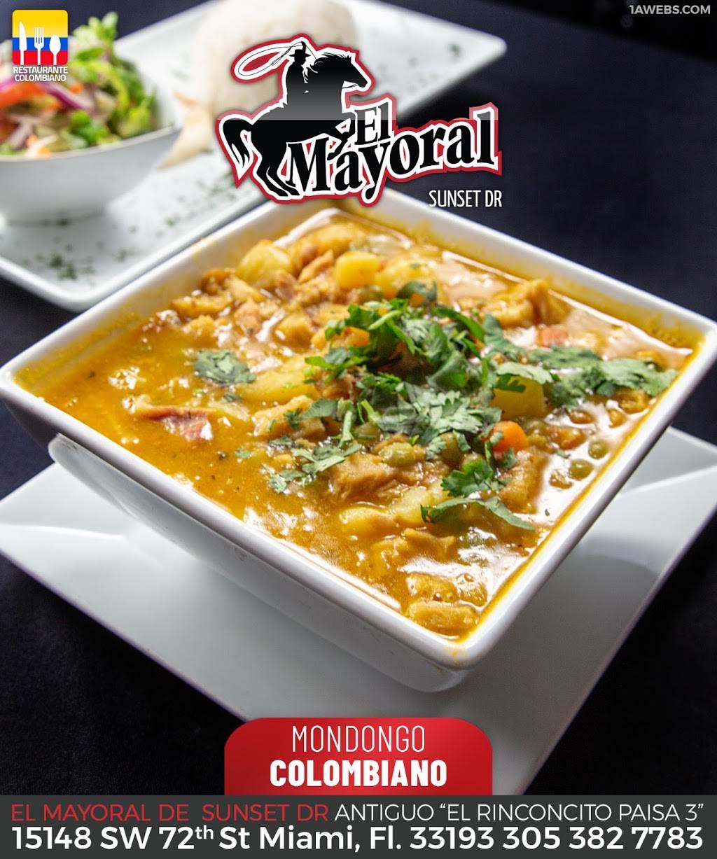 El Mayoral Restaurant Sunset Dr | restaurant | 15148 SW 72nd St, Miami, FL 33193, USA | 3053827783 OR +1 305-382-7783