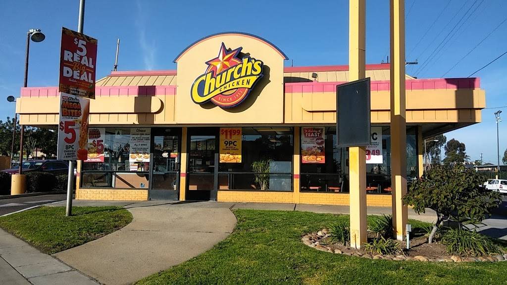 Churchs Chicken | restaurant | 3180 Main St, San Diego, CA 92113, USA | 6192338102 OR +1 619-233-8102