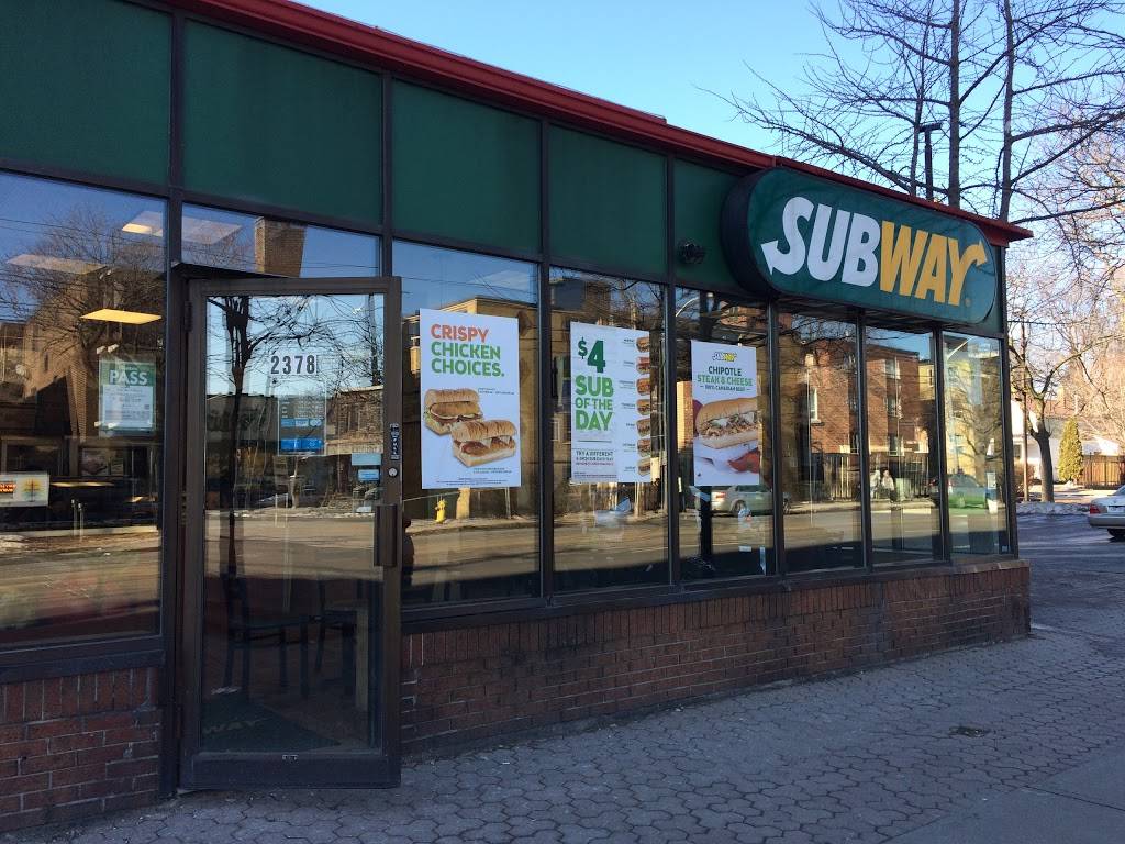 Subway | restaurant | 2378 Lake Shore Blvd W, Etobicoke, ON M8V 2L4, Canada | 4162559535 OR +1 416-255-9535