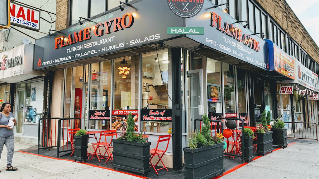Flame Gyro | restaurant | 2701 Church Ave, Brooklyn, NY 11226, USA | 3476633333 OR +1 347-663-3333