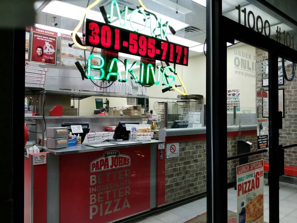 Papa Johns Pizza | restaurant | 11000 Baltimore Ave Ste 101, Beltsville, MD 20705, USA | 3015957171 OR +1 301-595-7171