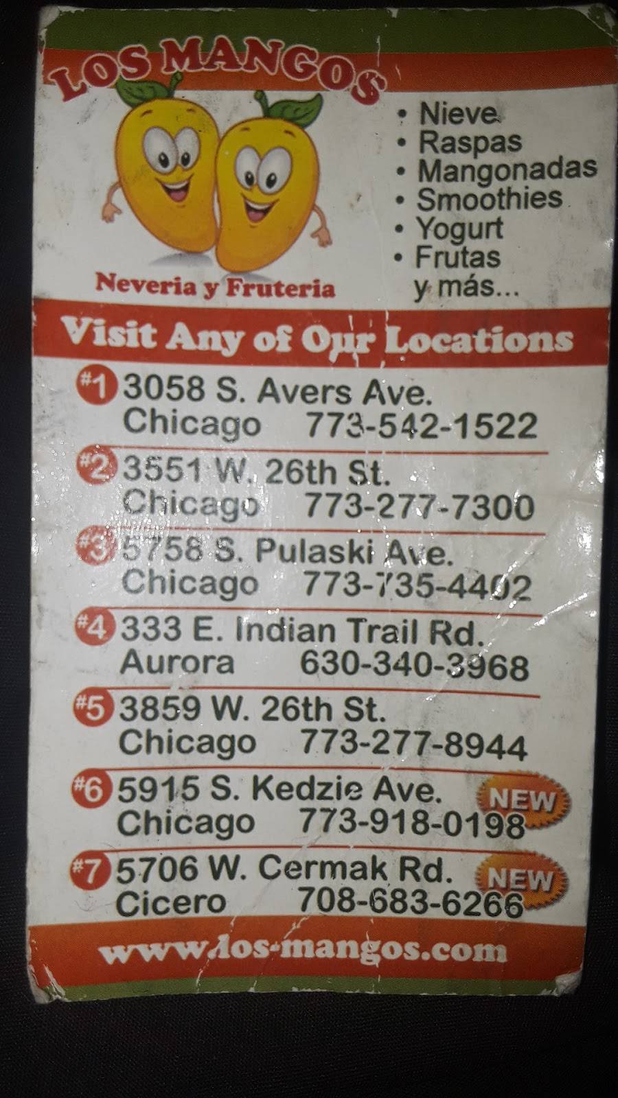 Los Mangos | restaurant | 3859 W 26th St, Chicago, IL 60623, USA | 7732778944 OR +1 773-277-8944