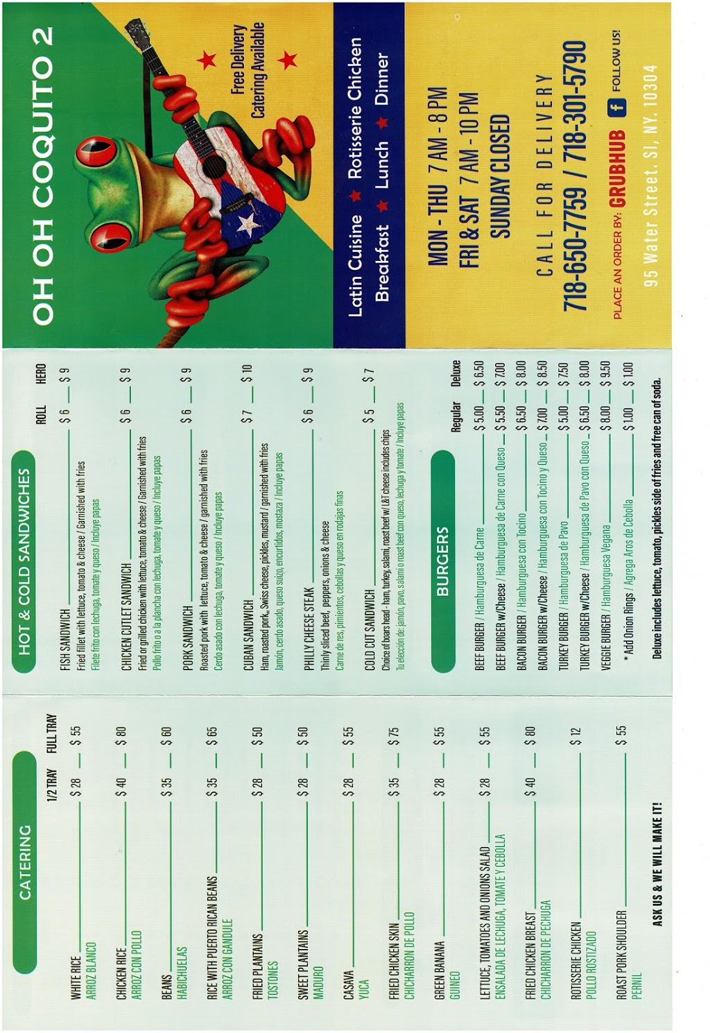 Oh Oh Coquito | restaurant | 95 Water St, Staten Island, NY 10304, USA | 7186507759 OR +1 718-650-7759