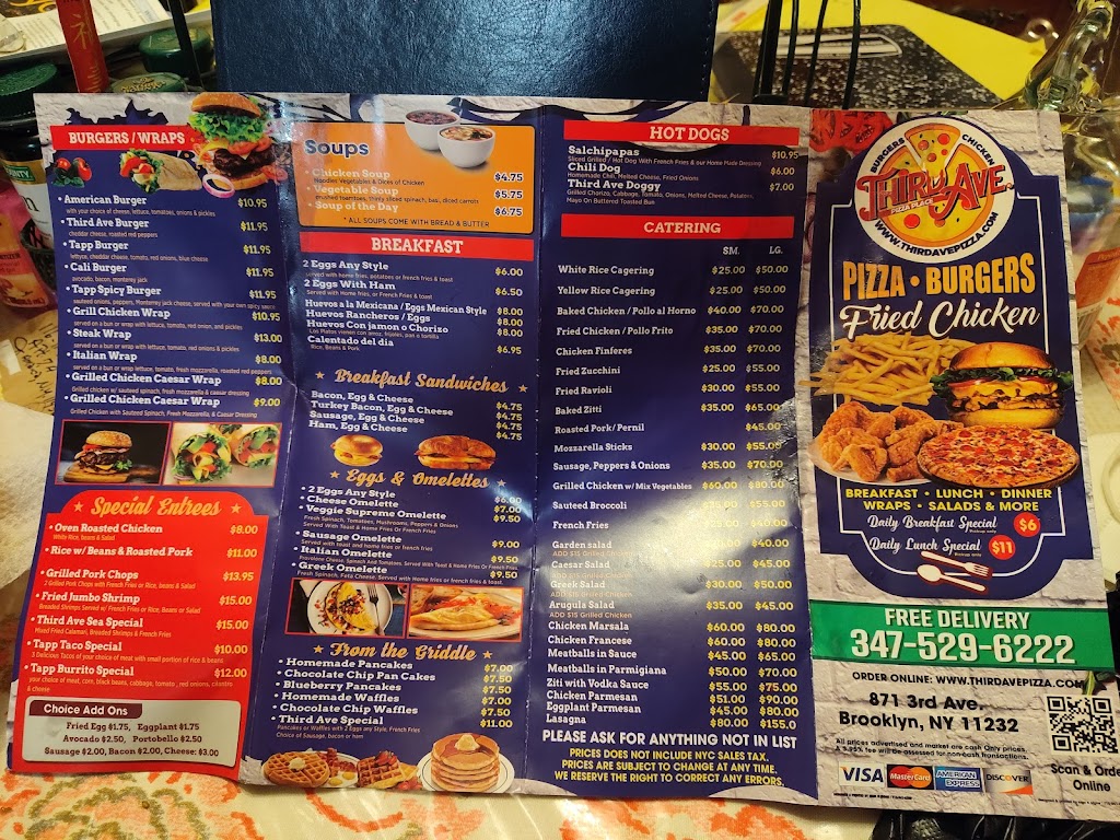 Third Ave.Pizza Place | restaurant | 871 3rd Ave, Brooklyn, NY 11232, USA | 3475296222 OR +1 347-529-6222