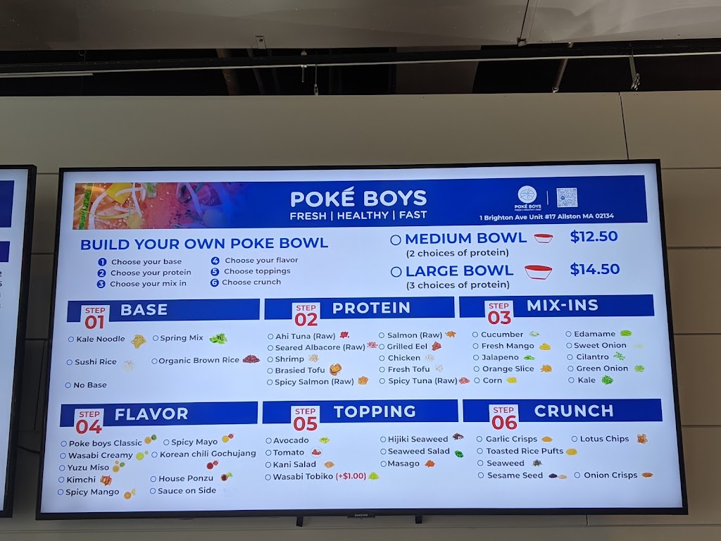 Poke Boys | restaurant | 1 Brighton Ave #17, Boston, MA 02215, USA | 6179871057 OR +1 617-987-1057