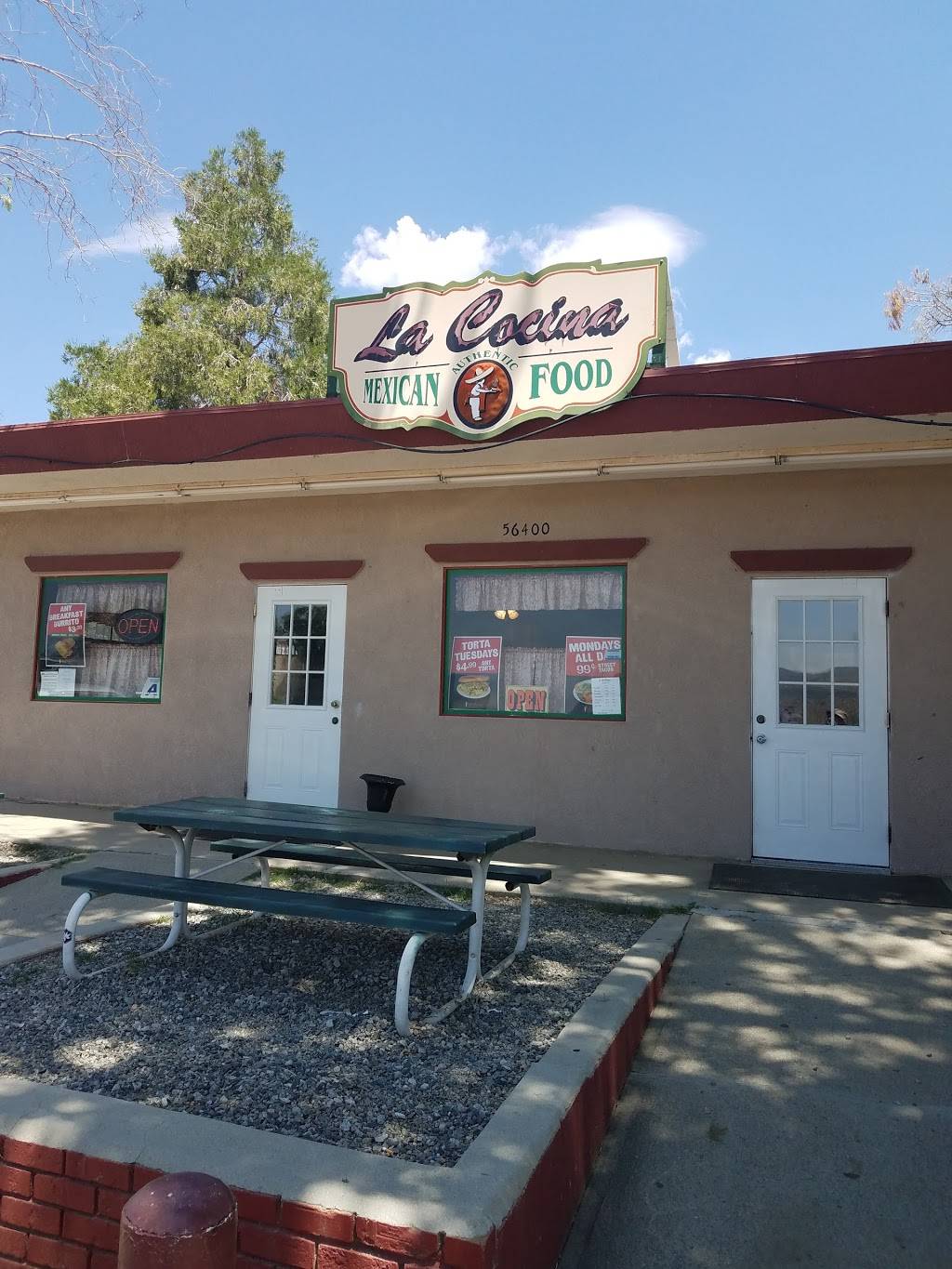 La Cocina Mexican Restaurant | restaurant | 56400 CA-371, Anza, CA 92539, USA | 9517635155 OR +1 951-763-5155