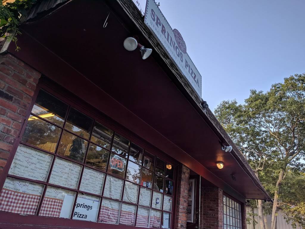Springs Pizza | restaurant | 841 Springs Fireplace Rd, East Hampton, NY 11937, USA | 6319074039 OR +1 631-907-4039