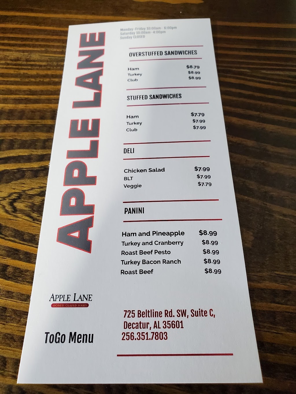 Apple Lane | restaurant | 725 Beltline Rd SW Suite C, Decatur, AL 35601, USA | 2563517803 OR +1 256-351-7803