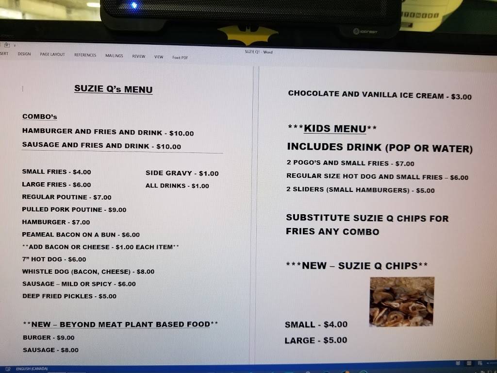 Suzie Qs BBQ | restaurant | 4751 45, Cobourg, ON K9A 4J9, Canada | 9053960665 OR +1 905-396-0665