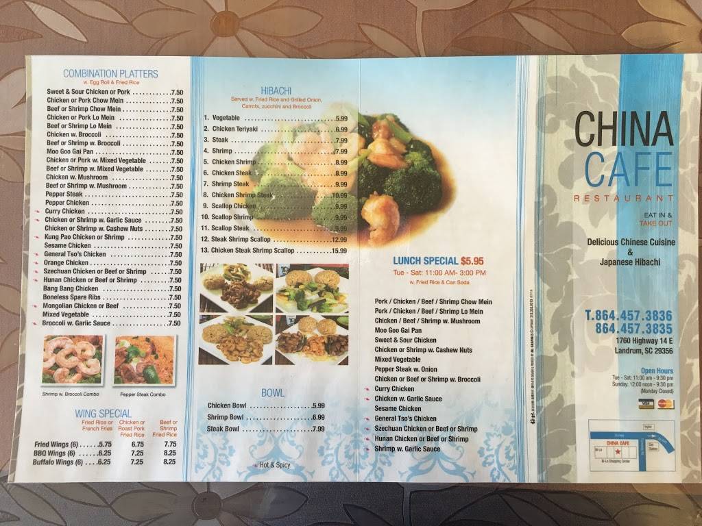China Cafe Chinese food & Japanese Hibachi | restaurant | 1760 SC-14, Landrum, SC 29356, USA | 8644573836 OR +1 864-457-3836