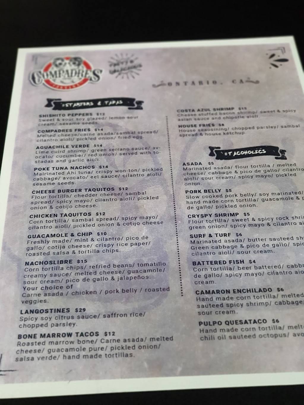 Compadres Cantina | restaurant | 2250 S Euclid Ave ste E, Ontario, CA 91762, USA | 9094581149 OR +1 909-458-1149