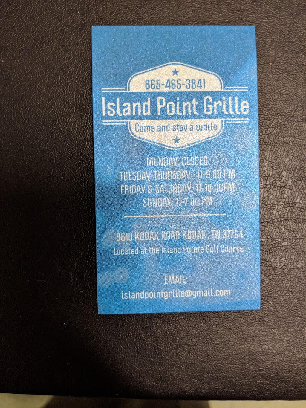 Island Point Grille | restaurant | 9610 Kodak Rd SE, Kodak, TN 37764, United States | 8654653841 OR +1 865-465-3841