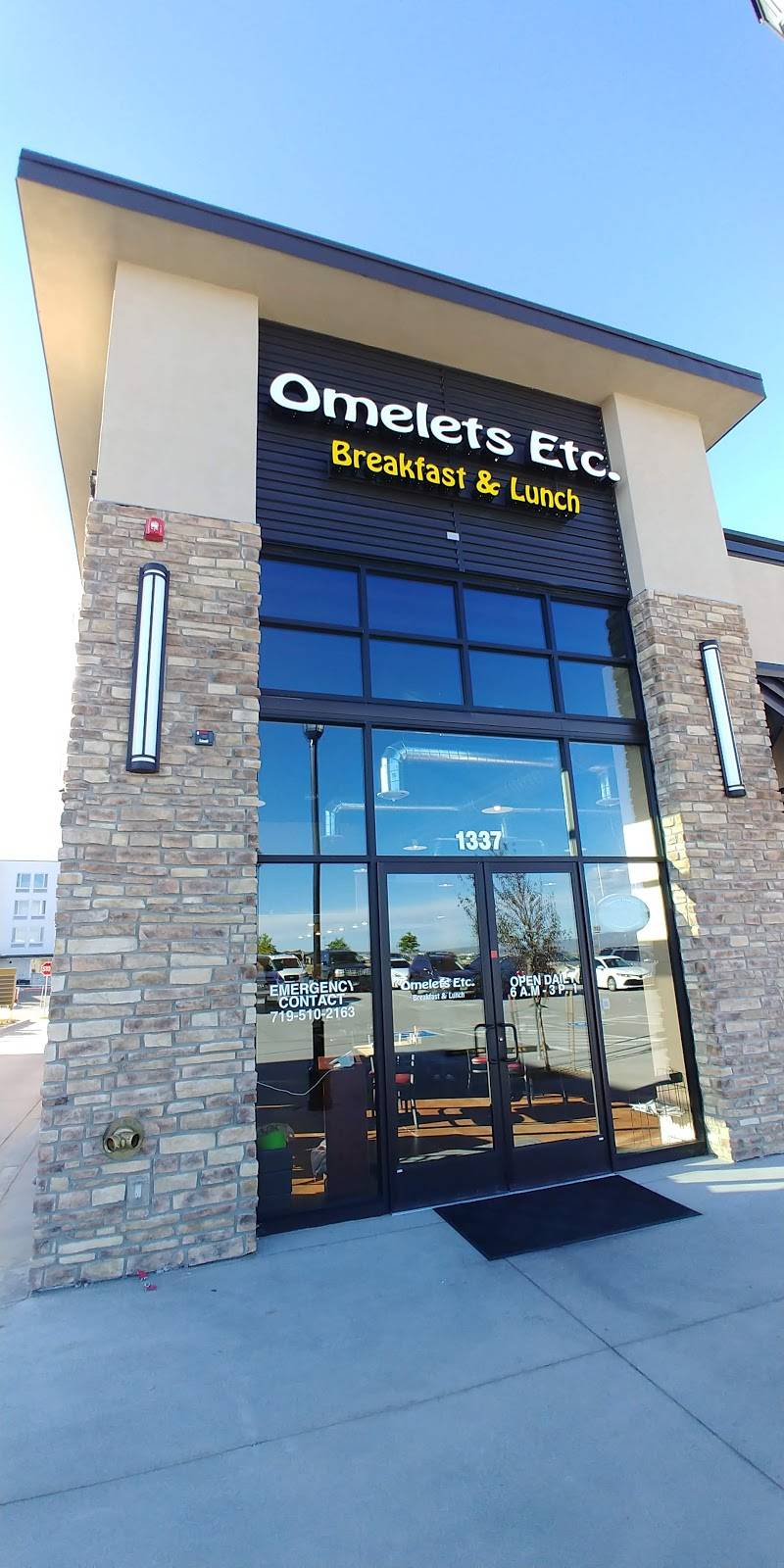 Omelets Etc. | restaurant | 1337 Interquest Pkwy, Colorado Springs, CO 80921, USA | 7193082885 OR +1 719-308-2885