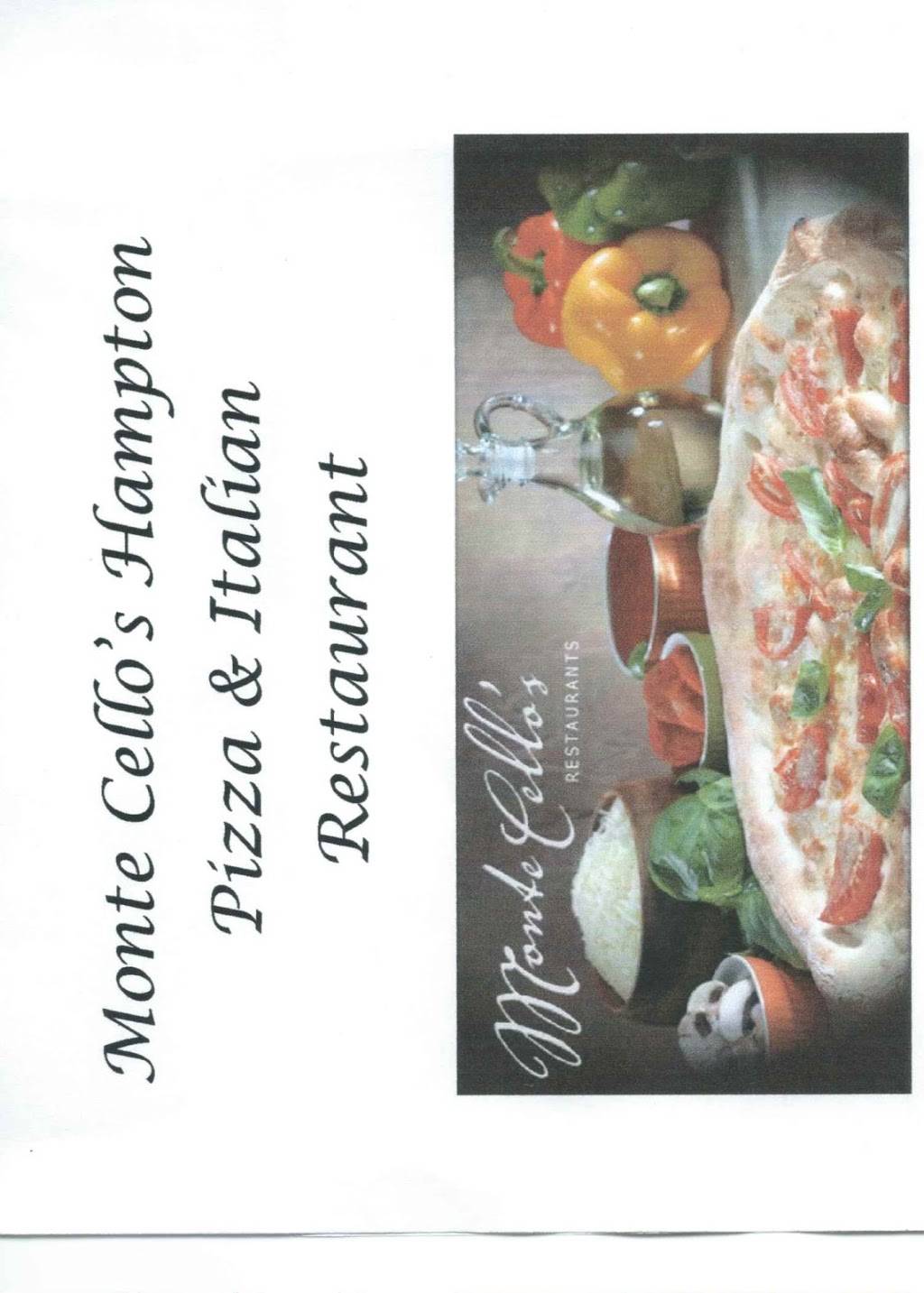 Monte Cellos | Hampton | restaurant | 4655 William Flinn Hwy, Allison Park, PA 15101, USA | 4124877100 OR +1 412-487-7100