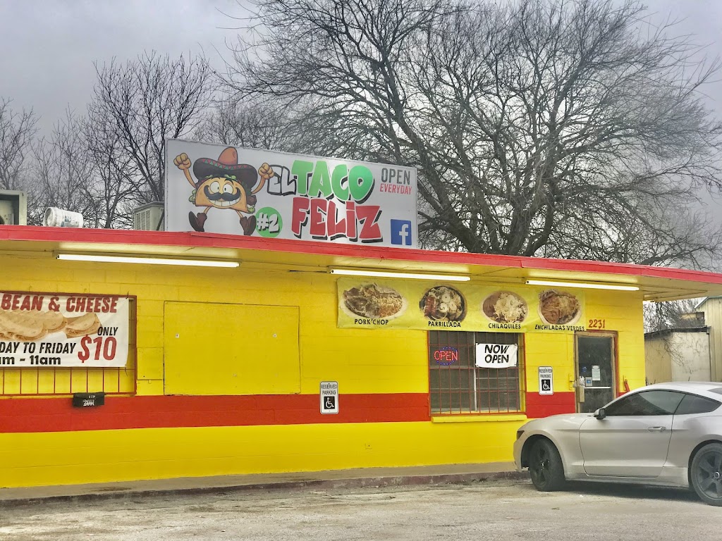 El Taco Feliz 2 | restaurant | 2231 Quintana Rd, San Antonio, TX 78211, USA | 2106003212 OR +1 210-600-3212