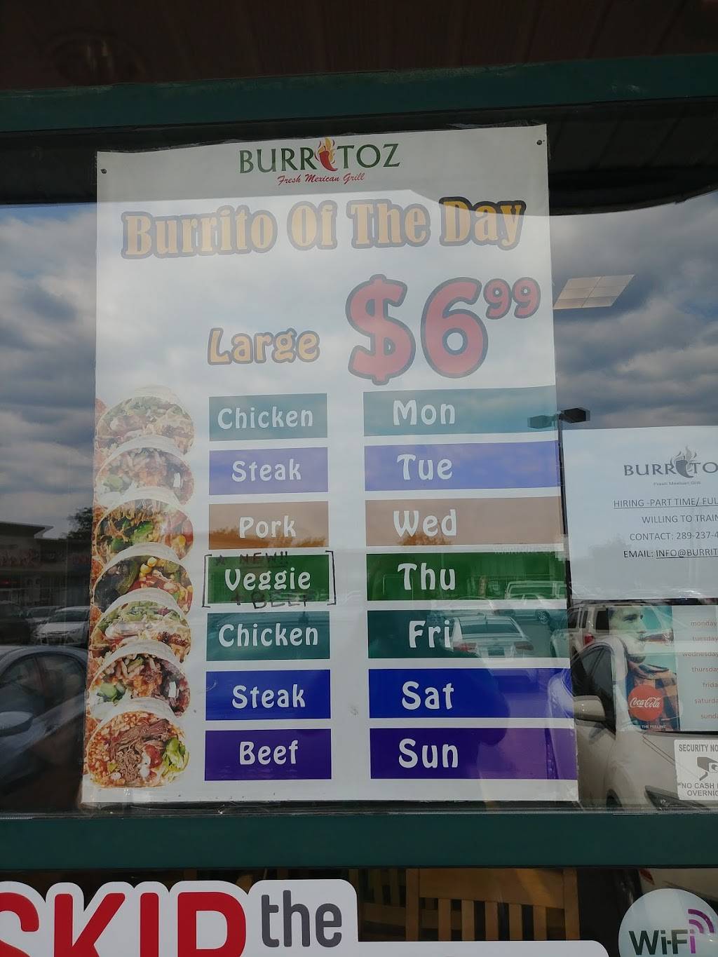 Burritoz | restaurant | 1035 Brant St, Burlington, ON L7R 4X6, Canada | 9053336464 OR +1 905-333-6464