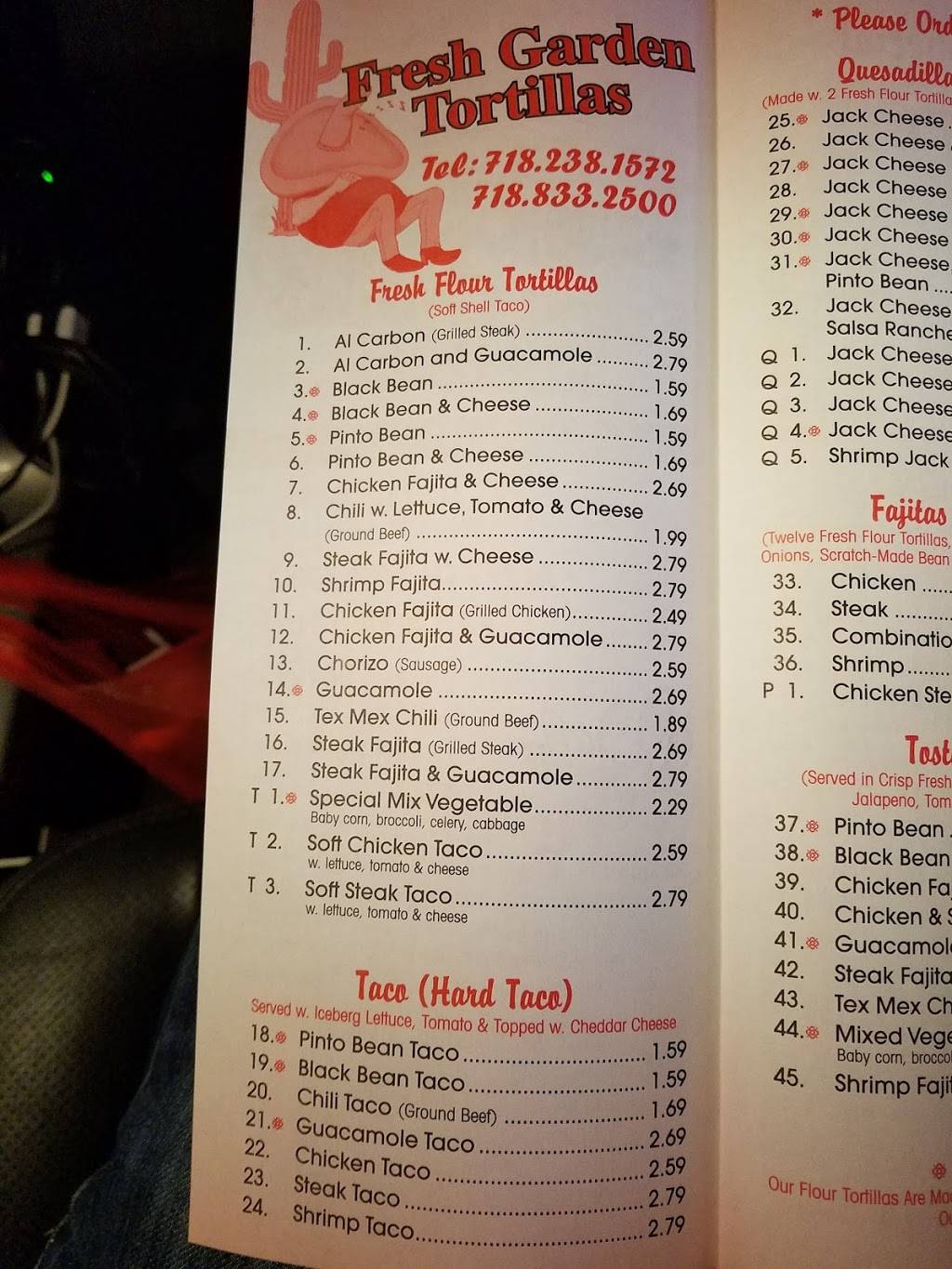 Garden Tortilla & Chinese Express | restaurant | 7120 13th Ave, Brooklyn, NY 11228, USA | 7188332500 OR +1 718-833-2500