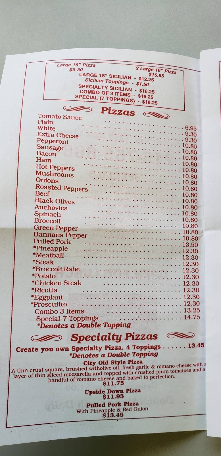 City Pizza | restaurant | 2700 S 16th St, Philadelphia, PA 19145, USA | 2157558888 OR +1 215-755-8888