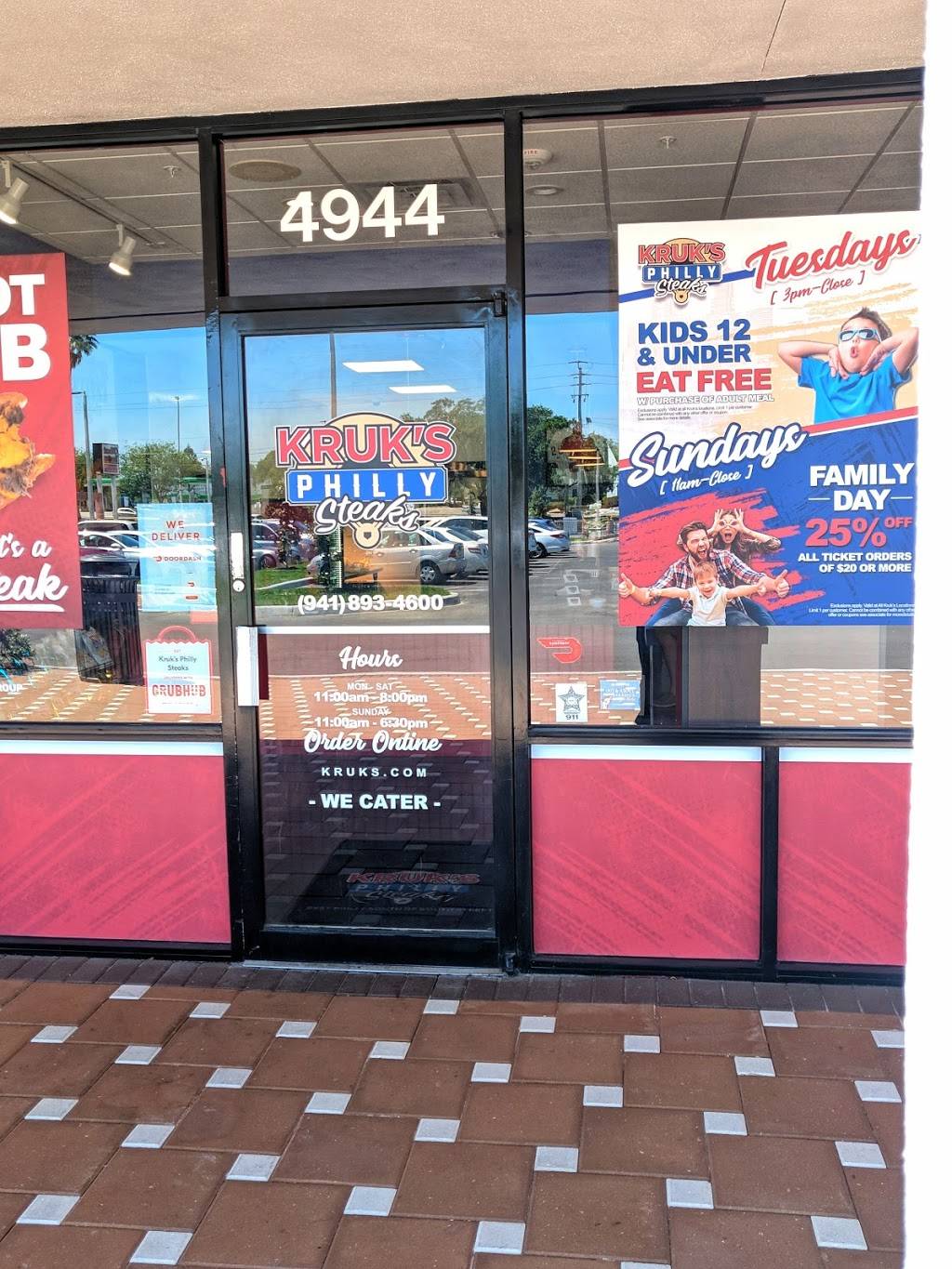 Kruks Philly Steaks | restaurant | 4944 S Tamiami Trail, Sarasota, FL 34231, USA | 9418934600 OR +1 941-893-4600