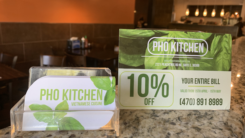 Pho kitchen | restaurant | 2221 Peachtree Rd NE suite e, Atlanta, GA 30309, USA | 4708918989 OR +1 470-891-8989