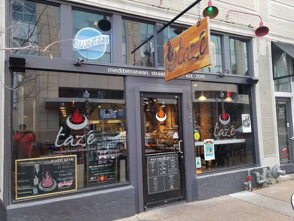 Taze Mediterranean Street Food | restaurant | 8 1/2 South Euclid, St. Louis, MO 63108, USA | 3149327182 OR +1 314-932-7182