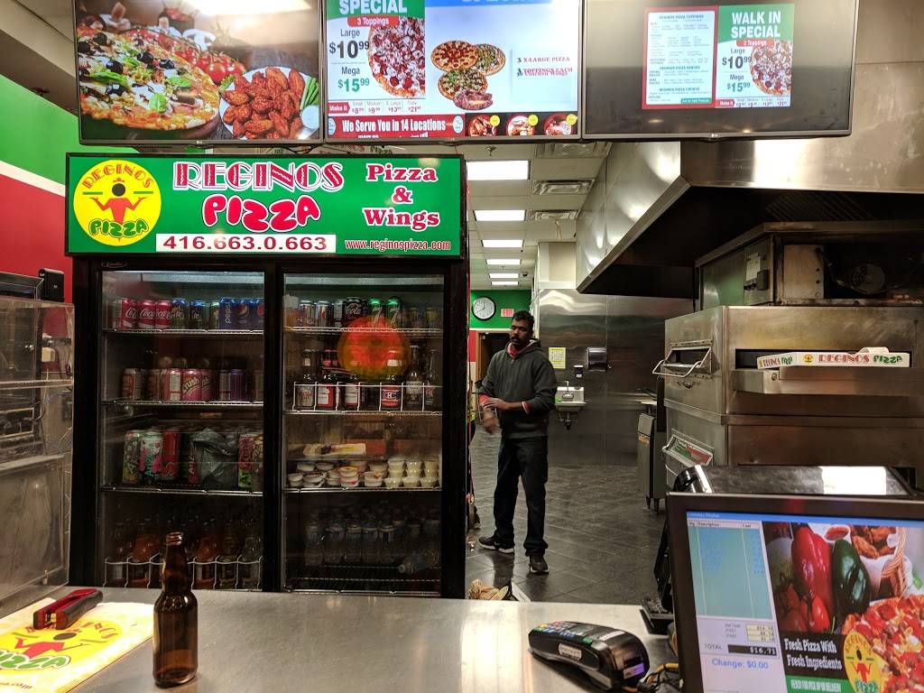 Reginos Pizza | restaurant | 1300 Finch Ave W, North York, ON M3J 3K2, Canada | 4166630663 OR +1 416-663-0663