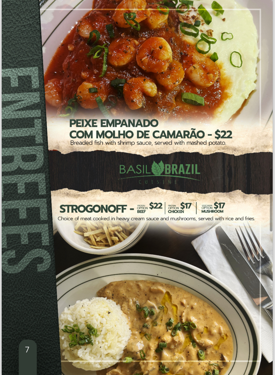 Basil Brazil Cuisine | restaurant | 31878 Del Obispo St #120, San Juan Capistrano, CA 92675, USA | 9496784924 OR +1 949-678-4924