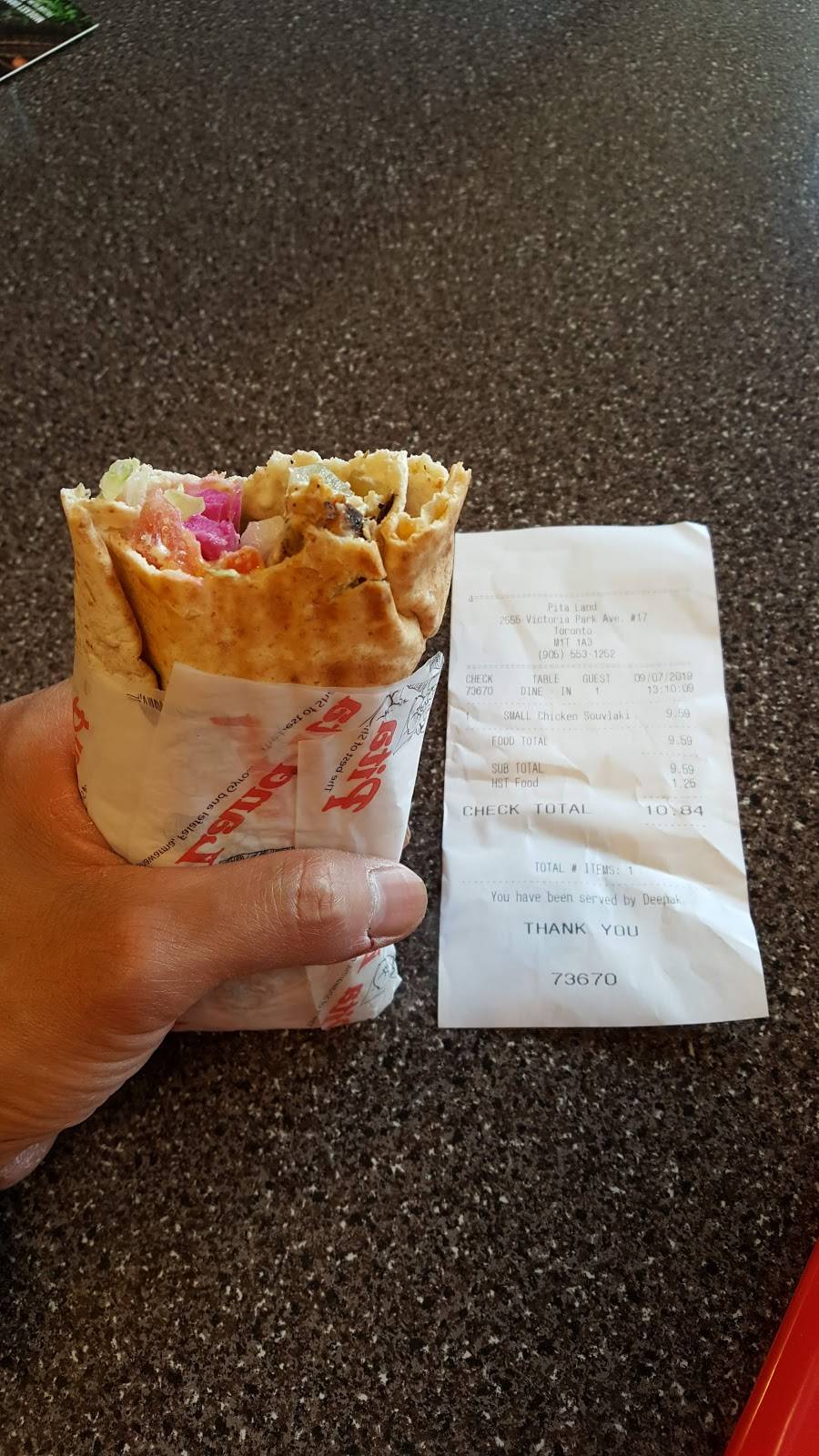 Pita Land | restaurant | 2555 Victoria Park Ave Unit #17, Scarborough, ON M1T 1A3, Canada | 4164981705 OR +1 416-498-1705