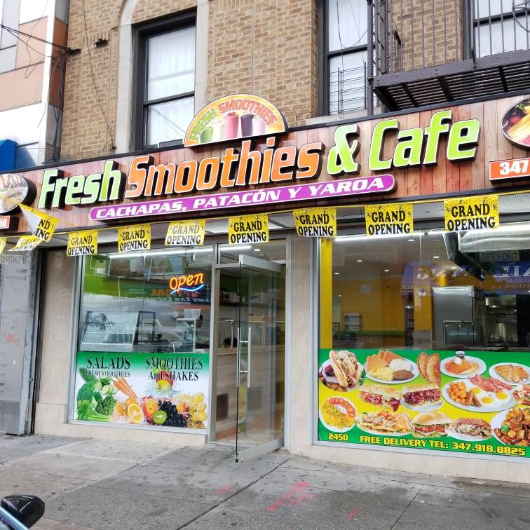 Fresh Smoothies & Cafe | restaurant | 2450 Creston Ave, Bronx, NY 10468, USA | 3479188825 OR +1 347-918-8825