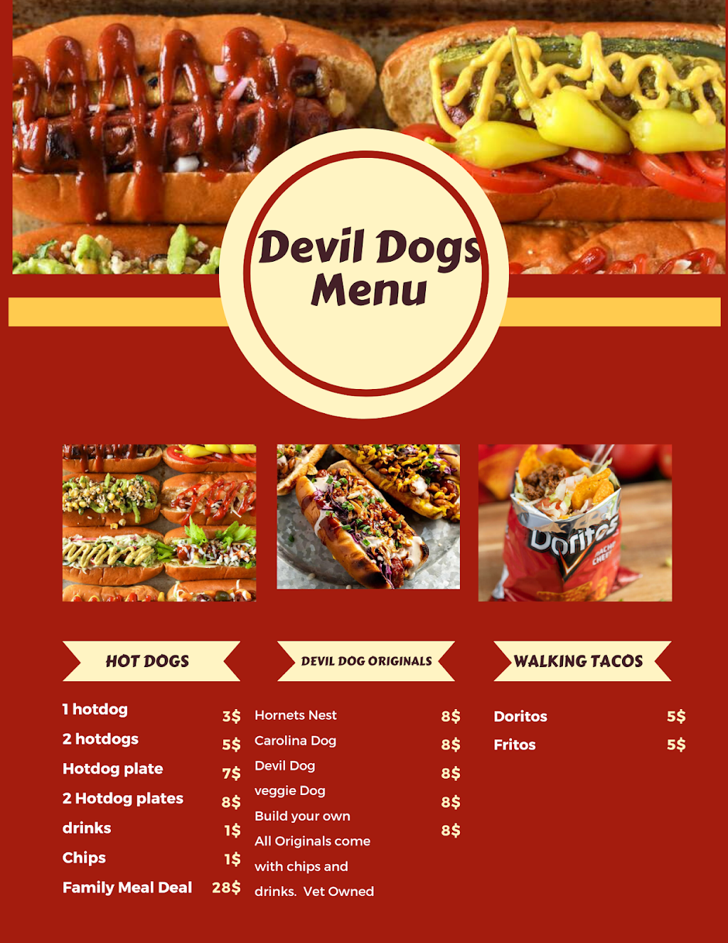 Devil Dogs World Famous hotdogs and wings LLC | restaurant | 3321 Eastway Dr, Charlotte, NC 28205, USA | 8646508213 OR +1 864-650-8213
