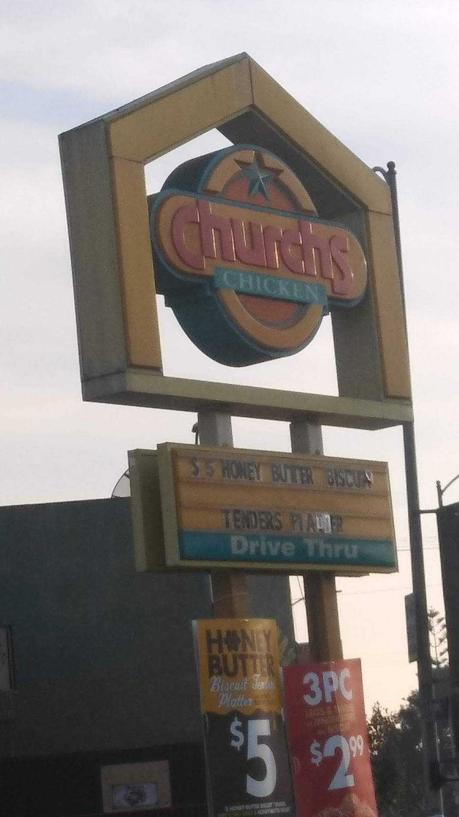 Churchs Chicken | restaurant | 6210 S Broadway, Los Angeles, CA 90003, USA | 3237787431 OR +1 323-778-7431