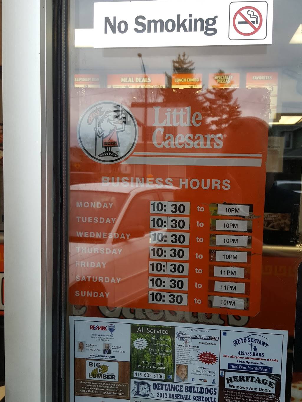 Little Caesars Pizza | meal takeaway | 319 E 2nd St, Defiance, OH 43512, USA | 4197854212 OR +1 419-785-4212