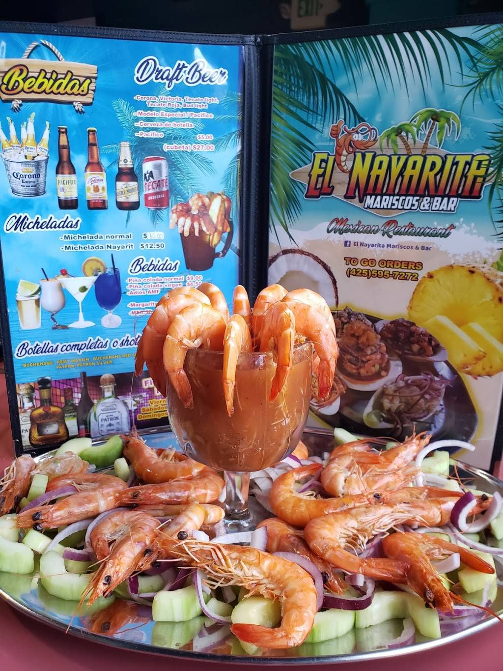 El Nayarita Mariscos & Bar | restaurant | 9506 19th Ave SE, Everett, WA 98208, USA | 4259487914 OR +1 425-948-7914