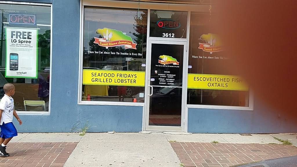 Sweet Home Jamaica | restaurant | 3612 S Hanover St, Baltimore, MD 21225, USA | 4103551575 OR +1 410-355-1575