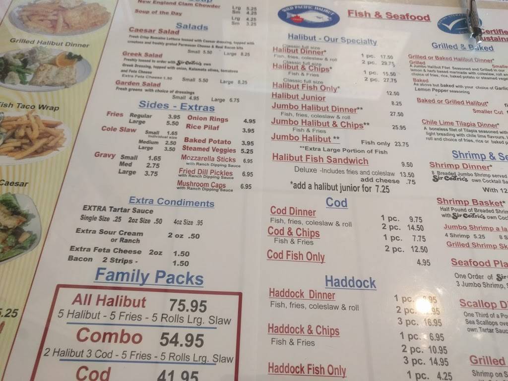 Sir Cedrics Fish & Chips LaSalle | restaurant | 2010 Front Rd, Windsor, ON N9J 2B9, Canada | 5199781556 OR +1 519-978-1556