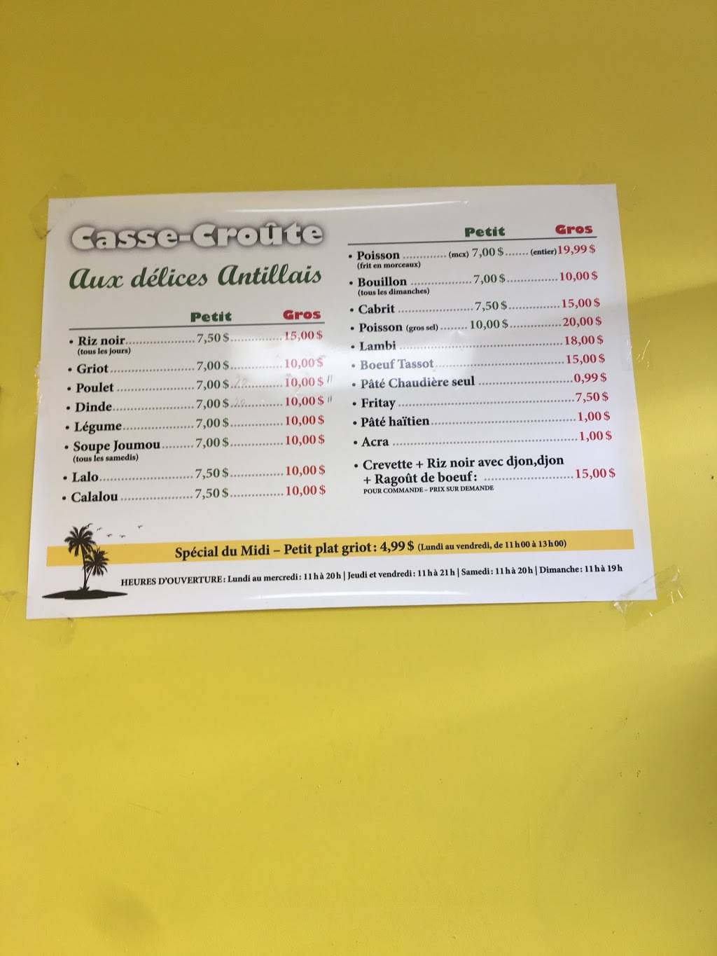 Delices Antillais | restaurant | 839 Boulevard Vanier, Laval, QC H7C 2R3, Canada | 4506642464 OR +1 450-664-2464