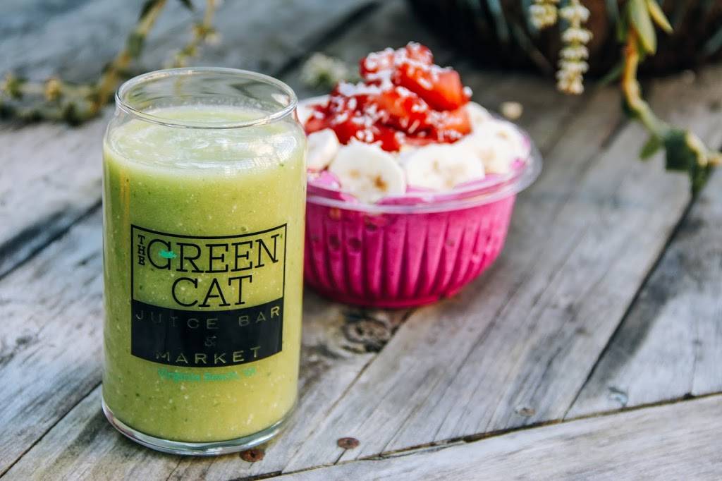 The Green Cat Juice Bar & Market | cafe | 3801 Pacific Ave, Virginia Beach, VA 23451, USA | 7574177377 OR +1 757-417-7377