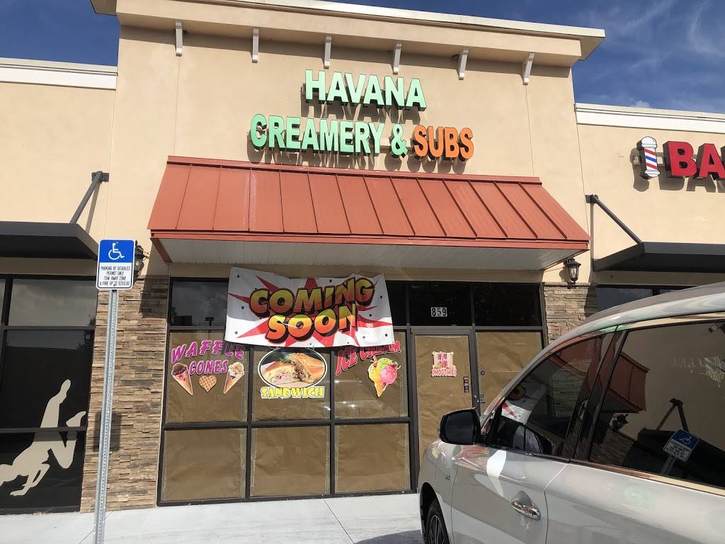 Havana Creamery & Subs | cafe | 859 Lithia Pinecrest Rd, Brandon, FL 33511, USA | 8136544453 OR +1 813-654-4453