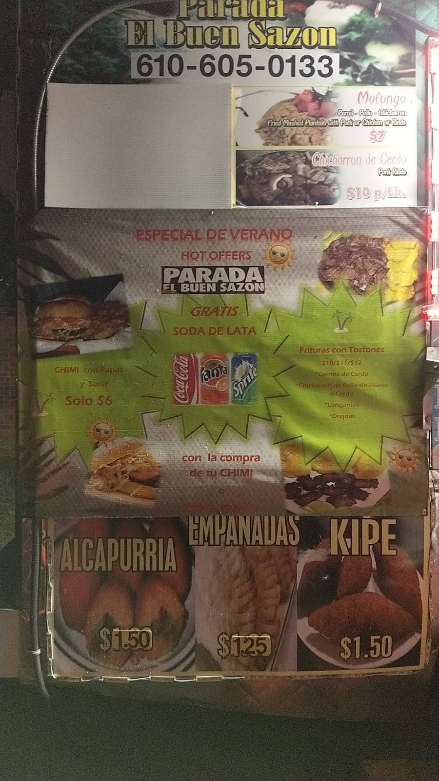 Parada El Buen Sazón | restaurant | 328 Linden St, Allentown, PA 18102, USA | 6106050133 OR +1 610-605-0133