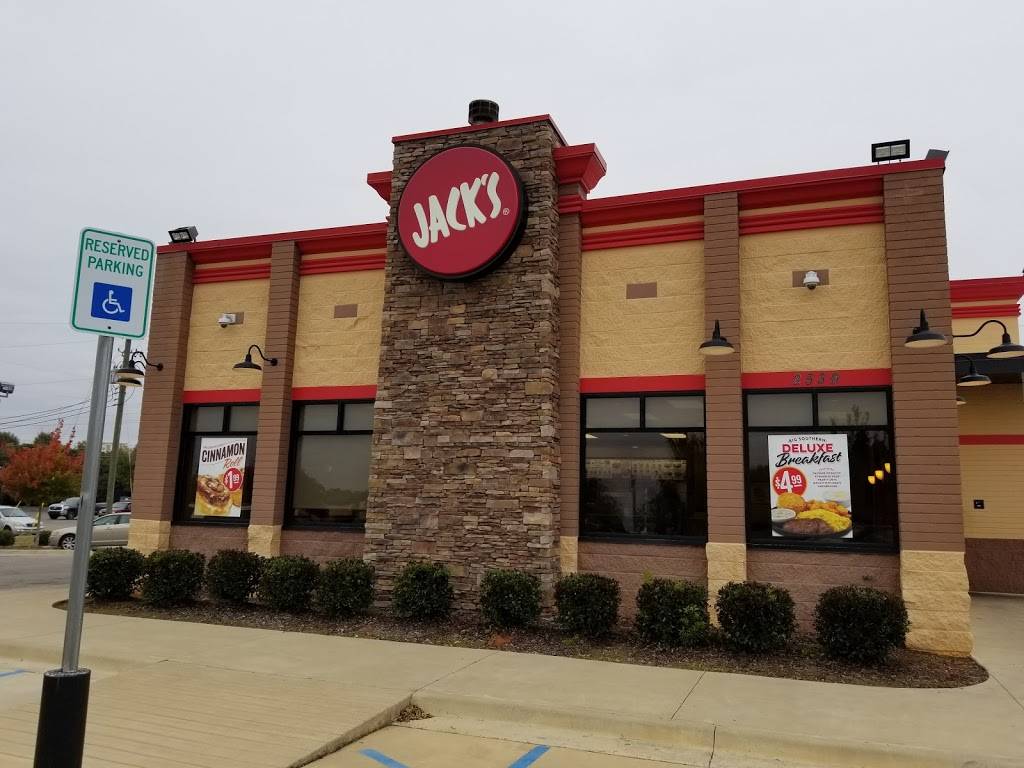 Jacks | restaurant | 2539 Cobbs Ford Rd, Prattville, AL 36066, USA | 3344513222 OR +1 334-451-3222
