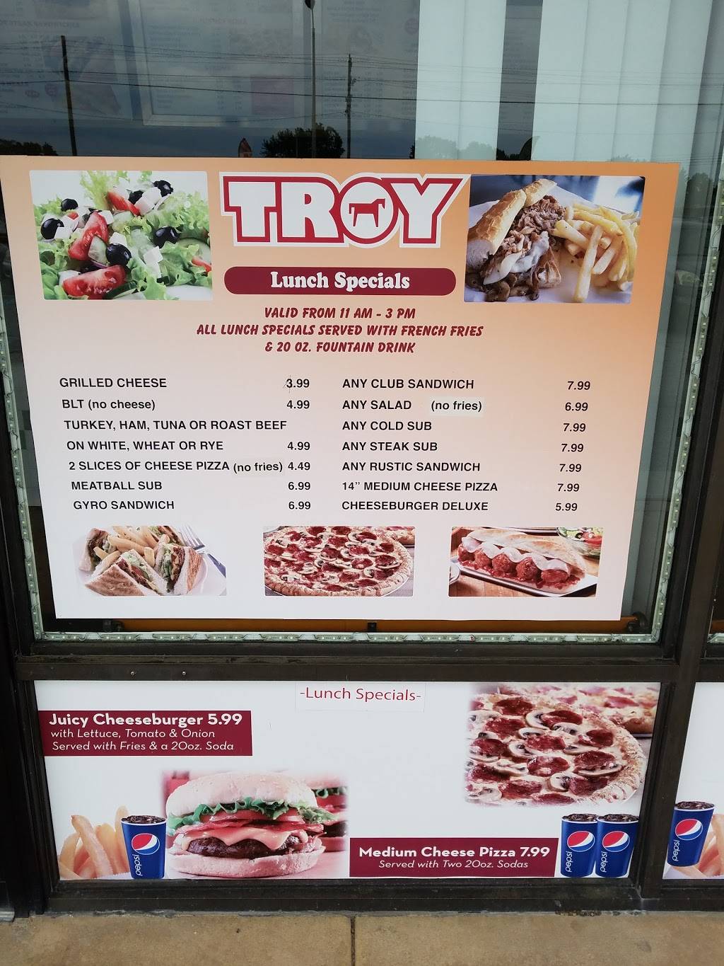 Troy Pizza & Family Restaurant | restaurant | 2618 Kirkwood Hwy, Newark, DE 19711, USA | 3024550101 OR +1 302-455-0101