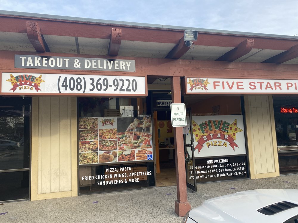Five Star Pizza | restaurant | 2984 Union Ave, San Jose, CA 95124, USA | 4083699220 OR +1 408-369-9220