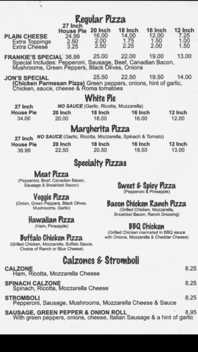 Jons Pizza Authentic NY Style | meal takeaway | 1099 E Butler Rd, Greenville, SC 29607, USA | 8642887330 OR +1 864-288-7330