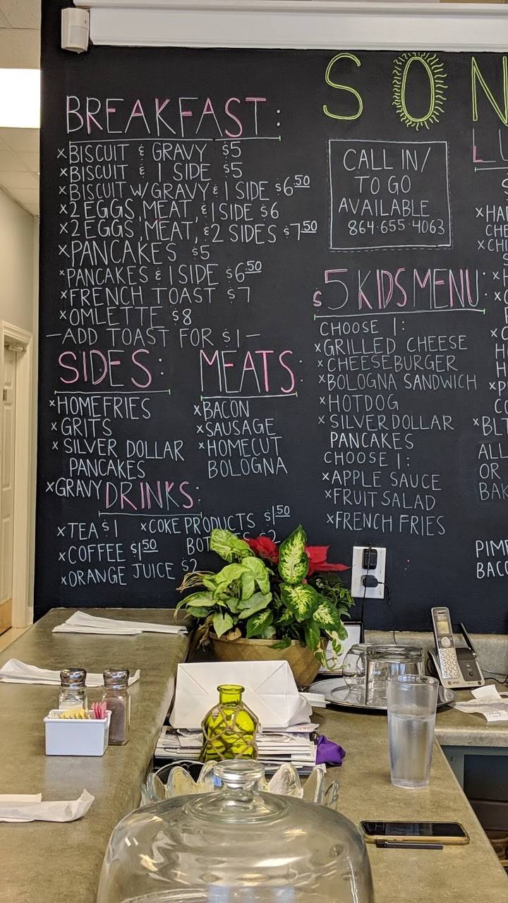 Sonny’s Grill | restaurant | 3318-B Brushy Creek Rd, Greer, SC 29650, USA | 8646554063 OR +1 864-655-4063