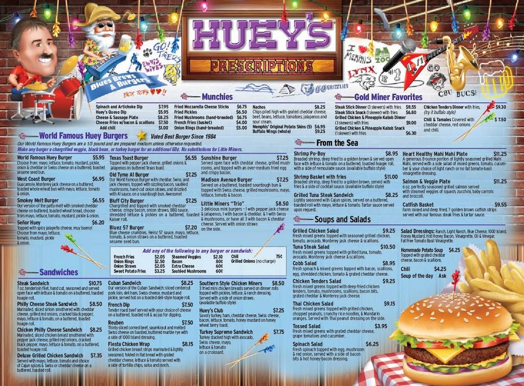 Hueys - Germantown | restaurant | 7677 Farmington Blvd, Germantown, TN 38138, USA | 9013183030 OR +1 901-318-3030